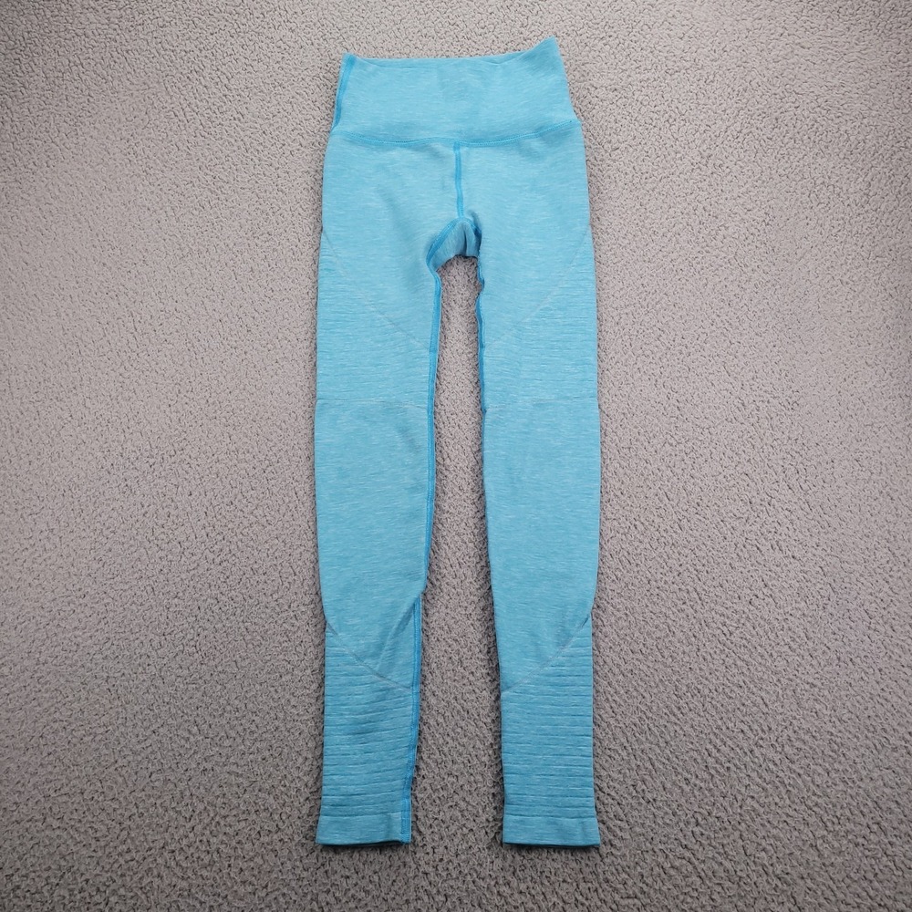 ALPHALETE Leggings Size XS Blue‎ Activewear Compression w/  24" Inseam